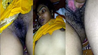 Shy Village GF Showing Her Hairy Pussy On Mobile Cam