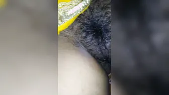 Shy Village GF Showing Her Hairy Pussy On Mobile Cam