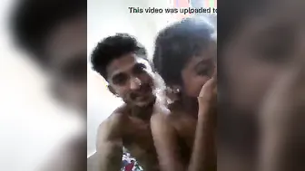 Topless Indian Babe Kissing Her Man In Intimate Selfie Vid