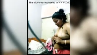 Aunty Changing Clothes Caught On Camera By Hidden Recorder