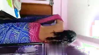 Saree Wife Teasing Her Man During Naughty Video Call Session