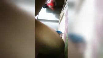Bubbly Bengali Beauty Spreading Hairy Pussy Wide Open For Him