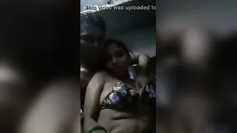 Devar Pressing His Bhabhis Boobs During Their Naughty Selfie