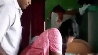 Horny Indian Aunty Fucking Her Neighbor Showing Her Big Ass