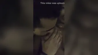 Dark Skinned Babe Getting Her Big Boobs Sucked By Lover