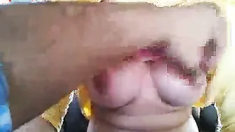 My Busty GF Showing Off Her Boobs In The Back Of Car