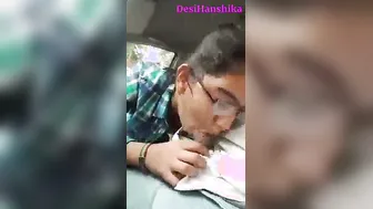 Desi GF Sucking Me Off In Parked Car Leaked Mms Scandal