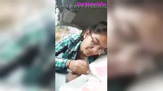 Desi GF Sucking Me Off In Parked Car Leaked Mms Scandal
