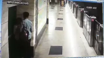 Young Couple Getting Freaky At The Metro Station Late At Night