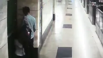 Young Couple Getting Freaky At The Metro Station Late At Night