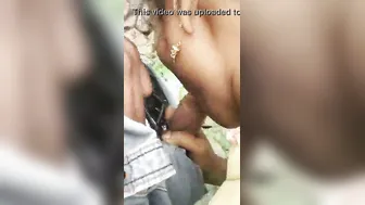 Lovers Caught On Camera Blowing Him Outside In Public Park