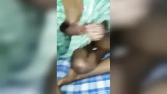 GF Kissing And Licking His Cock For The First Time
