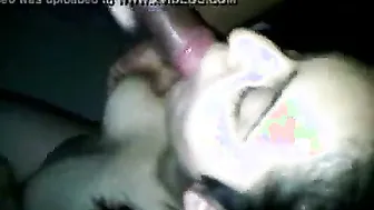 Young Babe On Her Knees Giving Head To Senior In Dorm Room