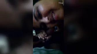 Naughty Wife Secretly Blowing Her Man's Buddy At Their Place