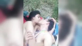 Outdoor Sex With My Babe Recording Ourselves Under The Trees Raw