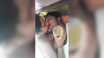 Horny GF Stripping Naked Fucking Her BF All Night