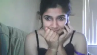 Desi GF Stripping And Teasing Her Man On Video Call