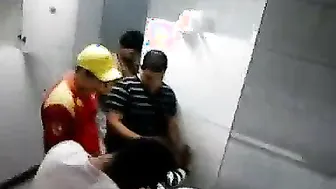 Desi Girl Getting Used By Multiple Guys In Bathroom Rough Video