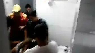 Desi Girl Getting Used By Multiple Guys In Bathroom Rough Video