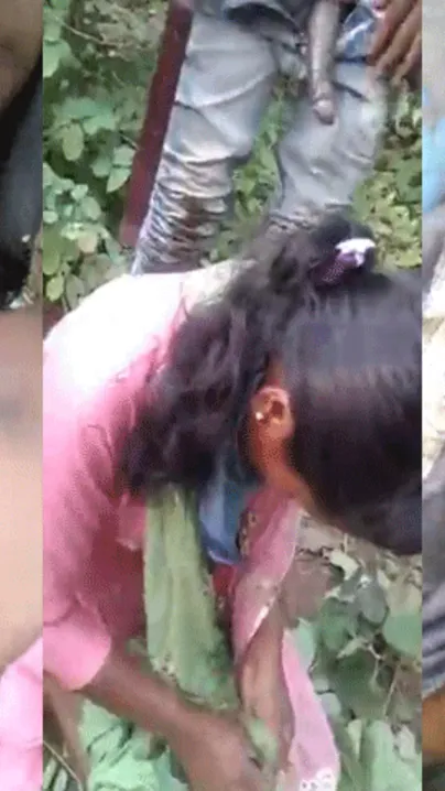 Village Babe Getting Gangbanged By Multiple Guys In The Forest