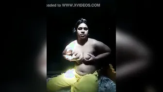 Mature Wife Flashing Her Big Tits On Camera For Hubby At Home