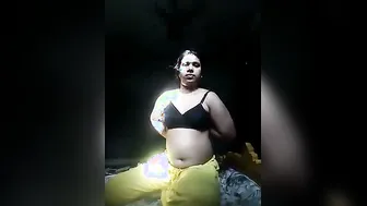 Mature Wife Flashing Her Big Tits On Camera For Hubby At Home