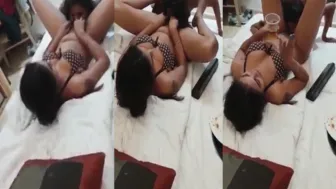 Hotel Room Fun With Multiple Desi GF's Getting Wild