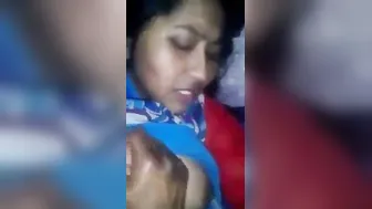 My GF Moaning While I Squeeze Her Big Boobs Roughly