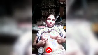 Sexy Girl Filming Her Perfect Natural Boobs Bouncing For You