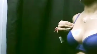 Innocent Babe Caught Changing Clothes By Hidden Camera In Shop