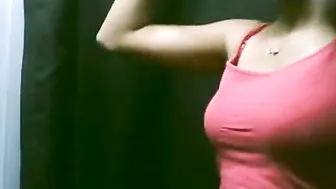 Innocent Babe Caught Changing Clothes By Hidden Camera In Shop