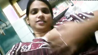 Sexy GF Taking Selfie Video Showing Off Her Boobs