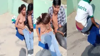Desi Lovers Getting Caught Fucking Hard Outdoors On Camera