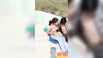 Desi Lovers Getting Caught Fucking Hard Outdoors On Camera