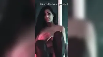 Busty Indian Babe Showing Her Big Natural Tits On Camera Now