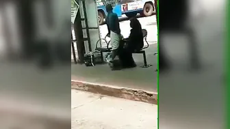 Married Aunty Jerking Stranger At Bus Stand In Public View
