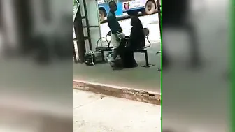 Married Aunty Jerking Stranger At Bus Stand In Public View