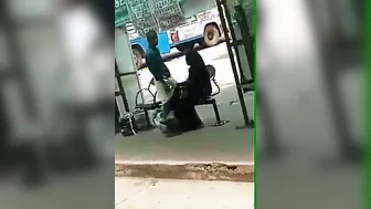 Married Aunty Jerking Stranger At Bus Stand In Public View