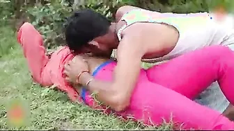 Village Lovers Sneaking Outside Fucking Neighbor Watching It