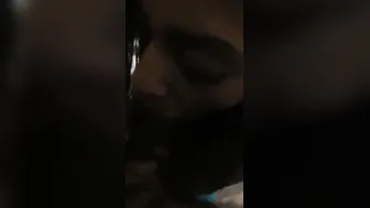 Nri GF Giving Sloppy Blowjob Making Her Man Cum Hard