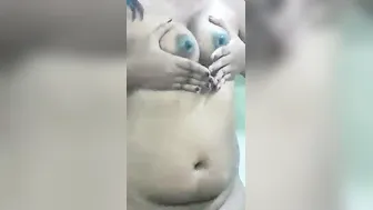 Curvy Desi GF Stripping Naked Showing Her Big Ass Off