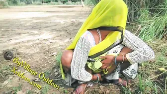 Village Couple Fucking Raw Under The Trees In Open Farmland