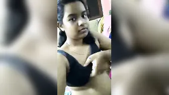 Shy Tamil Teen Showing Off Her Tight Body For The First Time