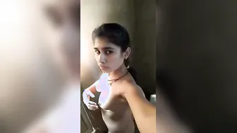 Desi Teen Babe Recording Nude Selfie Video For Her BF