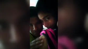 Squeezing And Sucking My Indian Teen GF's Perfect Natural Tits