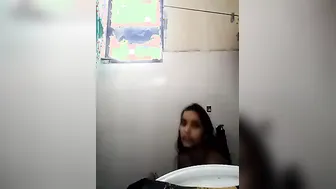 Office Babe Washing Up Topless Caught On Hidden Camera