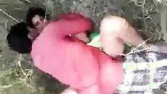Country Teen Riding Her BF Raw In The Open Fields