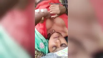 Village GF Sharing Herself With Two Guys Outside Town