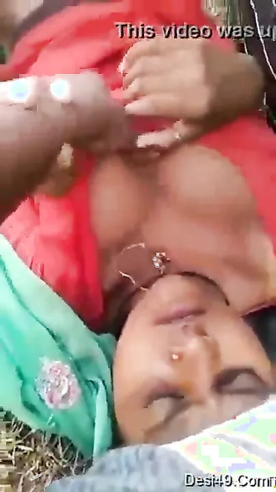 Village GF Sharing Herself With Two Guys Outside Town