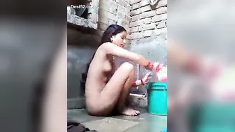 Young Village Girl Stripping Naked Before Taking Her Bath